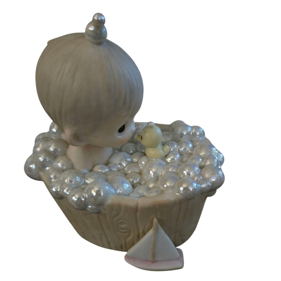 Precious Moments Porcelain Figurines Lot Of 5 1983-1989 - Picture 6 of 16